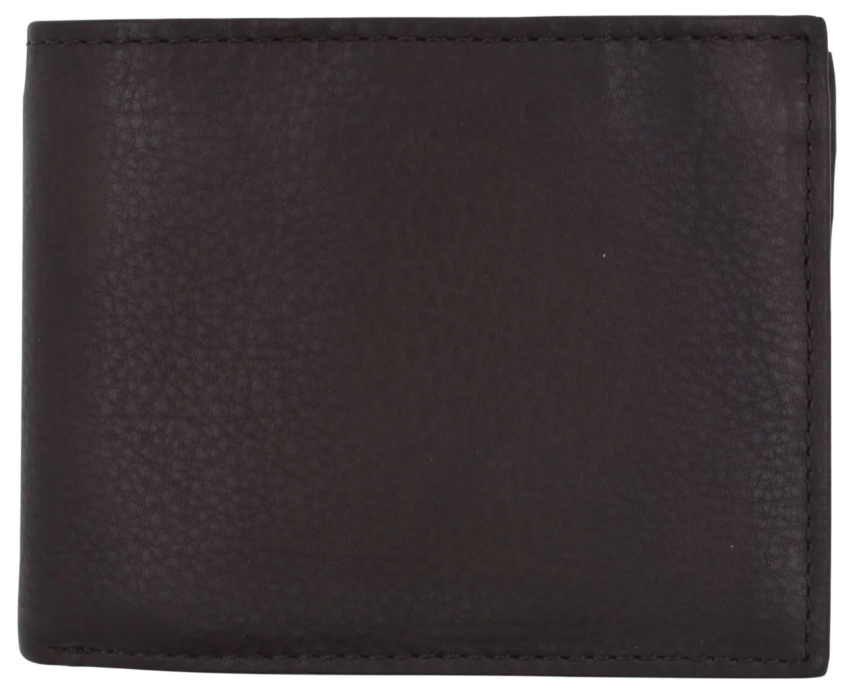 Swiss Marshall Men's RFID Blocking Leather Bifold Multi-Card Center Flap Wallet