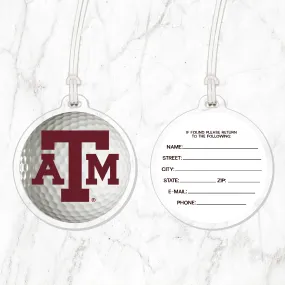 Texas A&M Golf Ball Luggage Tag