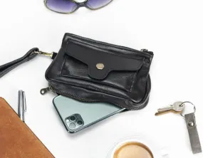 Thalia wallet - Black leather