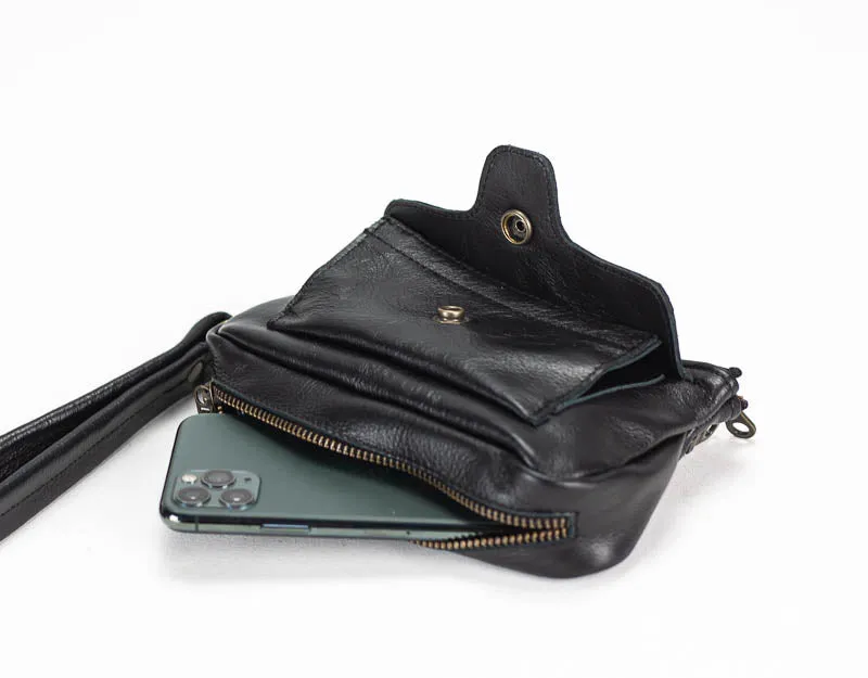 Thalia wallet - Black leather