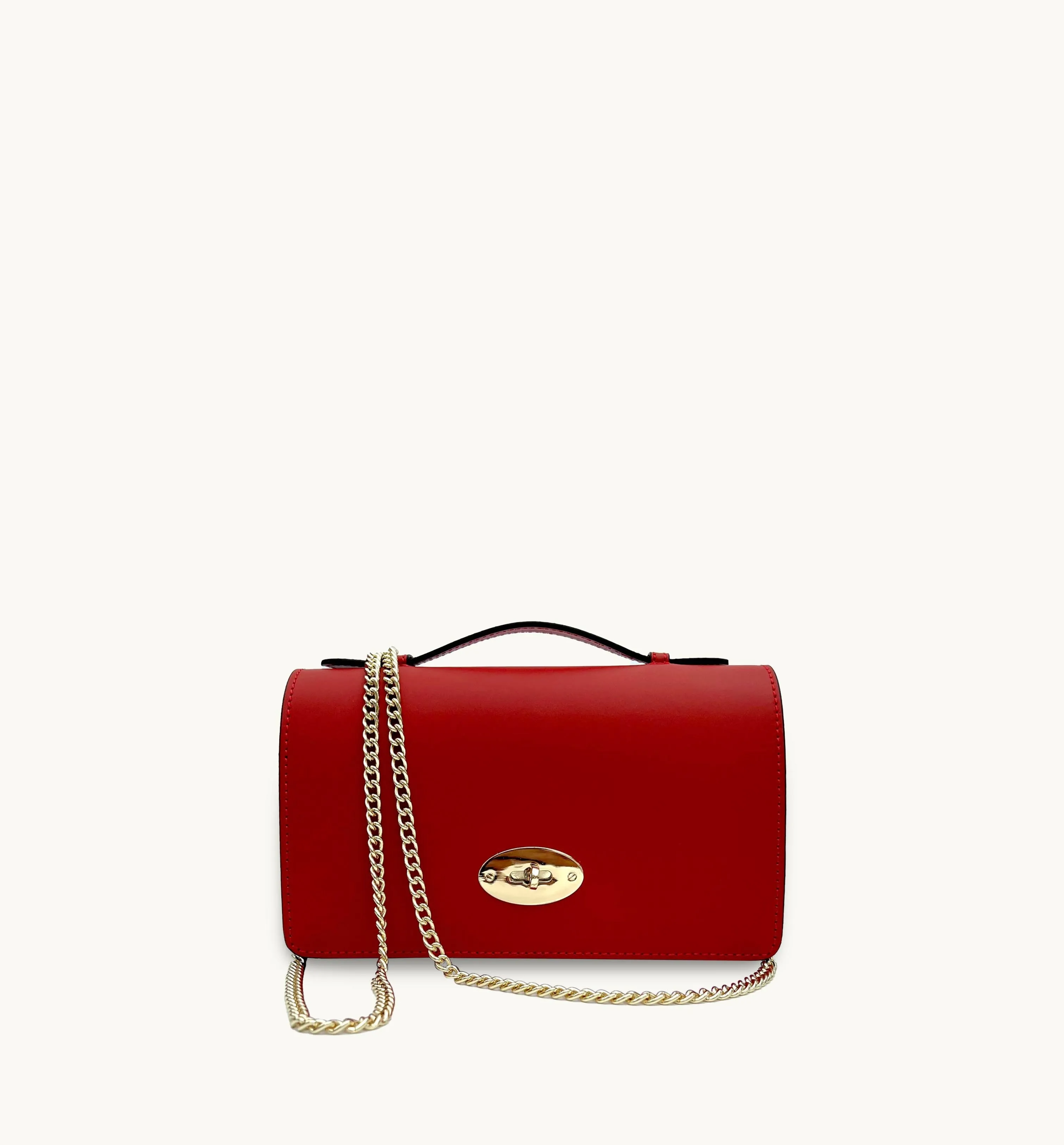 The Amelia Chilli Red Leather Bag