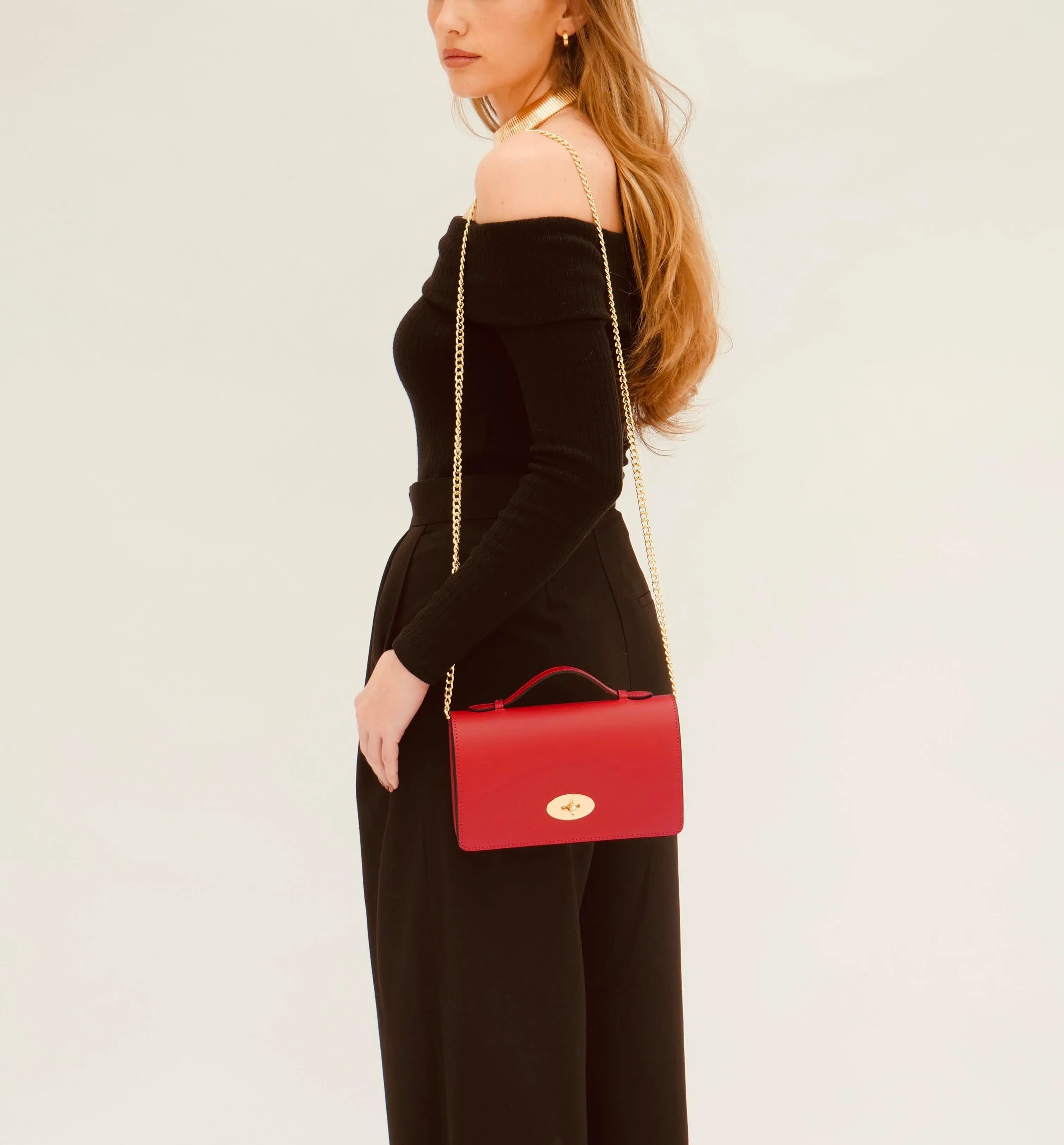 The Amelia Chilli Red Leather Bag