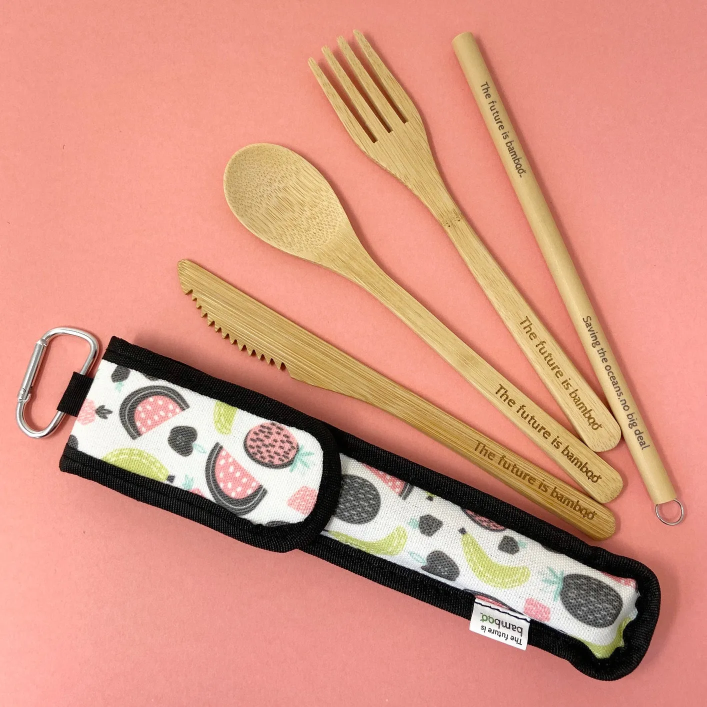 The Future is Bamboo 5-Piece Bamboo Utensil Kit