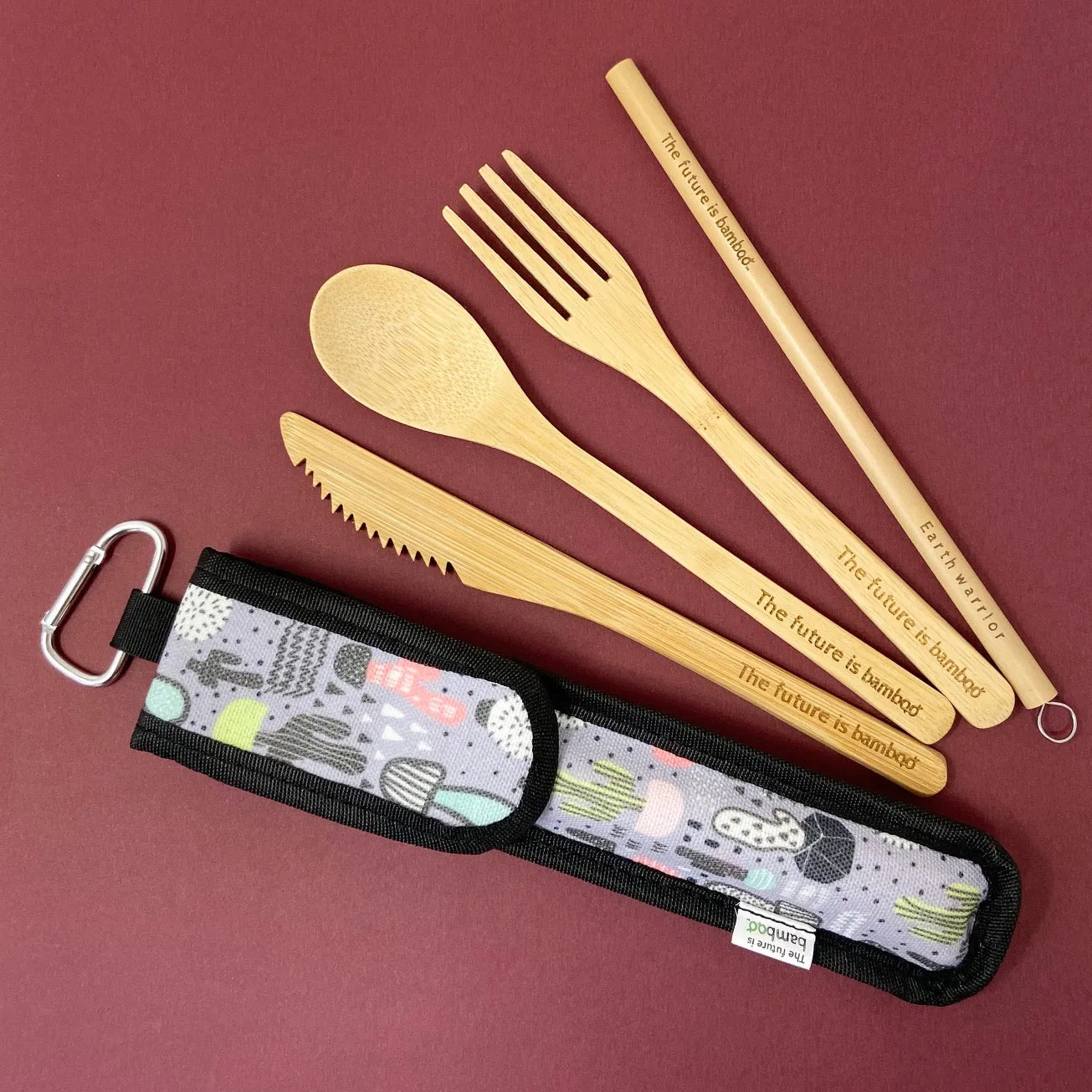 The Future is Bamboo 5-Piece Bamboo Utensil Kit