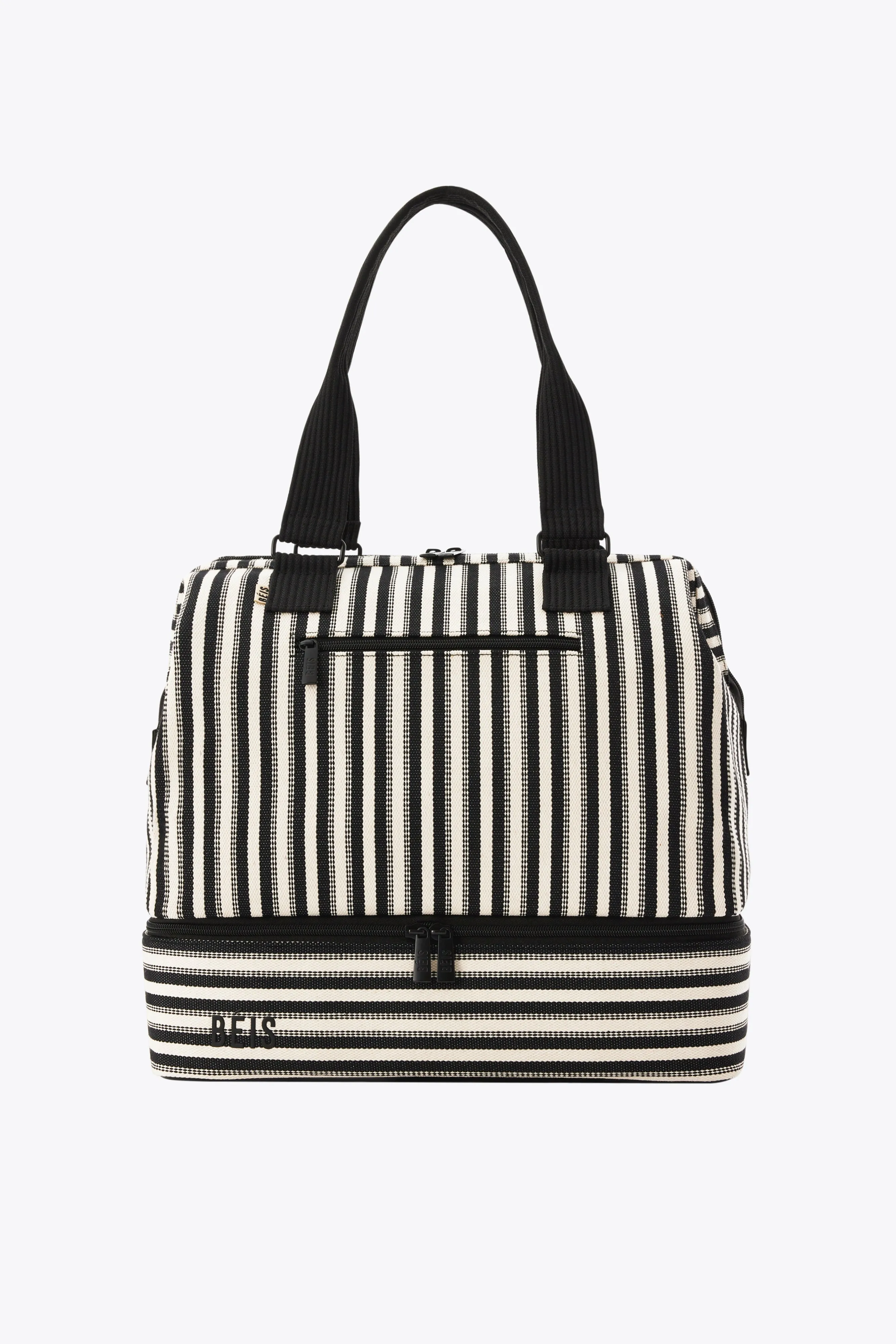 The Mini Weekender in Black Stripe