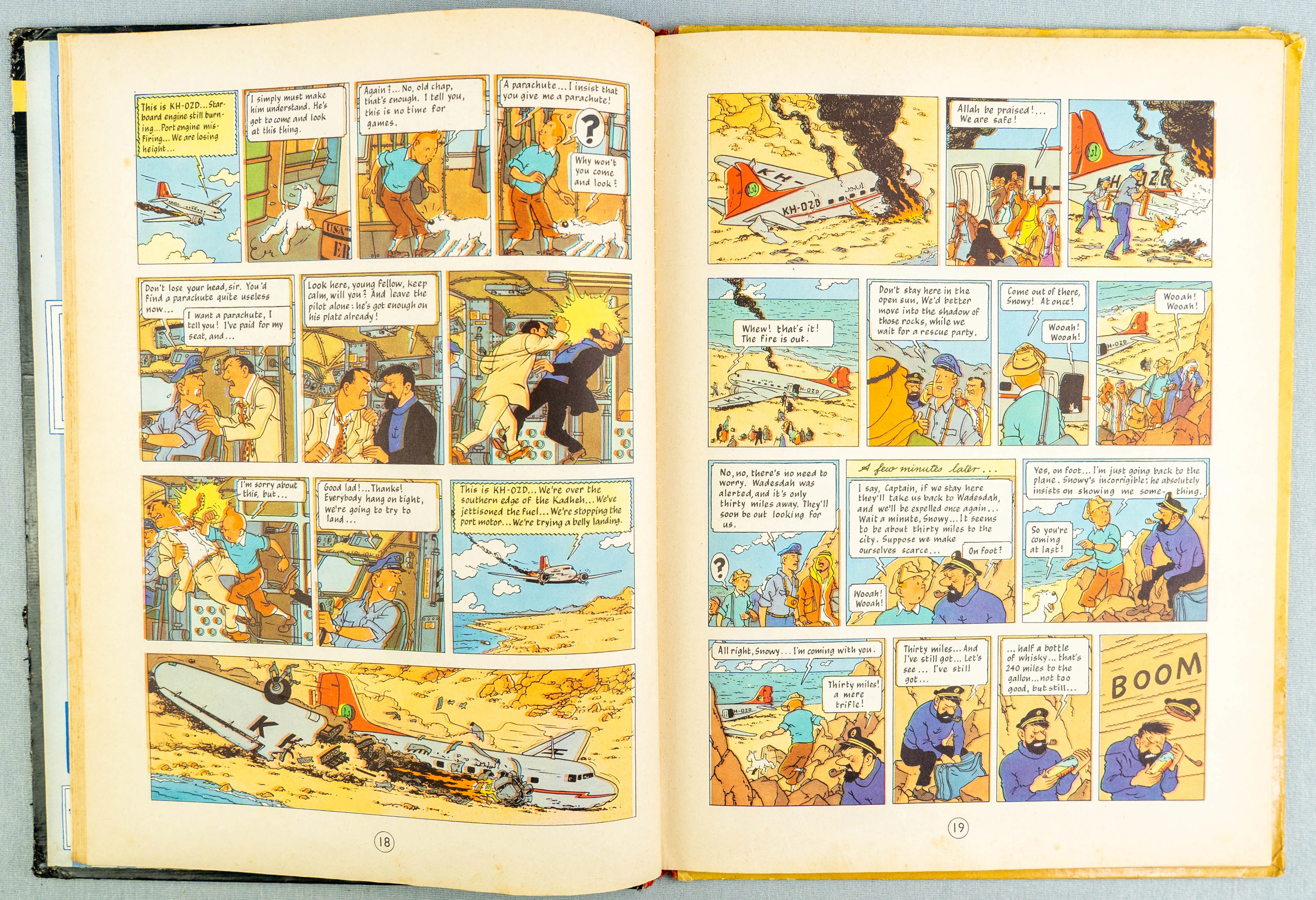 The Red Sea Sharks - Methuen 1960 1st UK Edition HB Rare Tintin book Herge EO