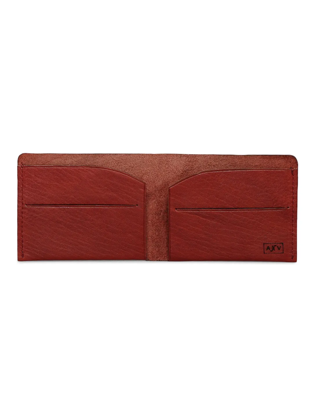 Timeless Appeal: Wine Leather Wallet with Sutle Plane Texture By Art N Vintage