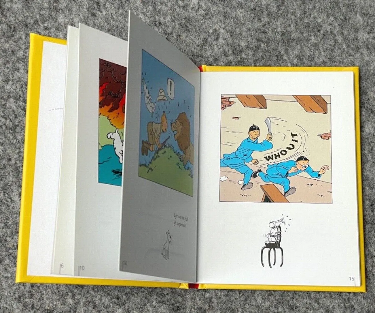 Tintin Little Book Of Peril UK Edition Hardback Moulinsart