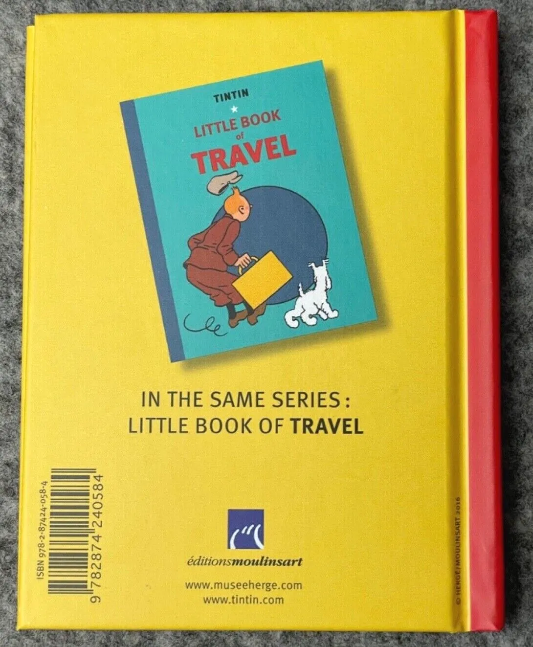 Tintin Little Book Of Peril UK Edition Hardback Moulinsart