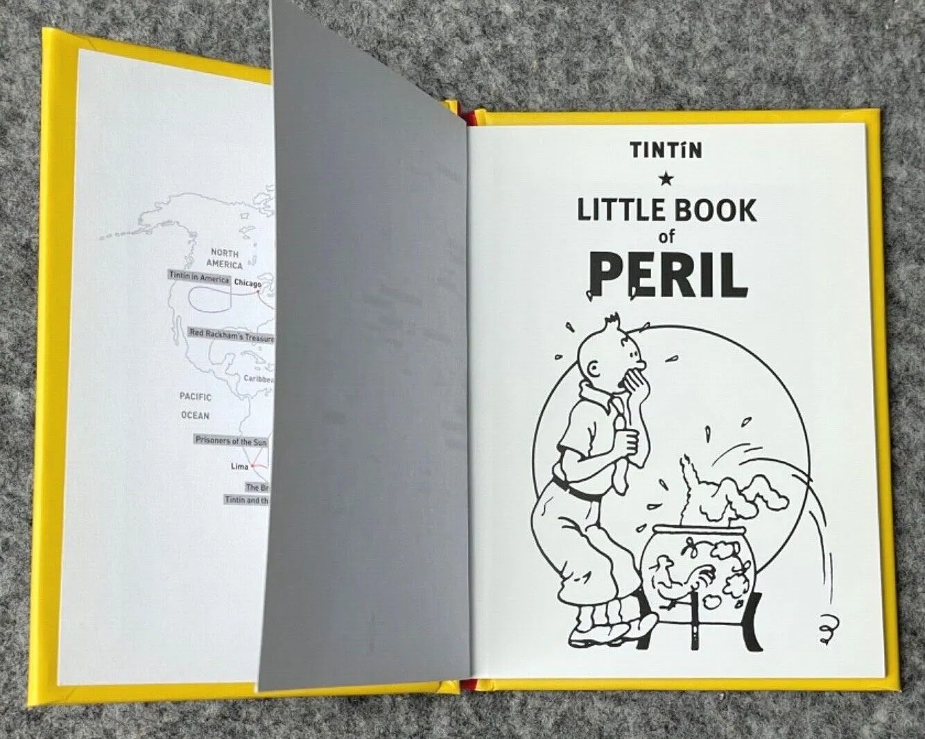 Tintin Little Book Of Peril UK Edition Hardback Moulinsart