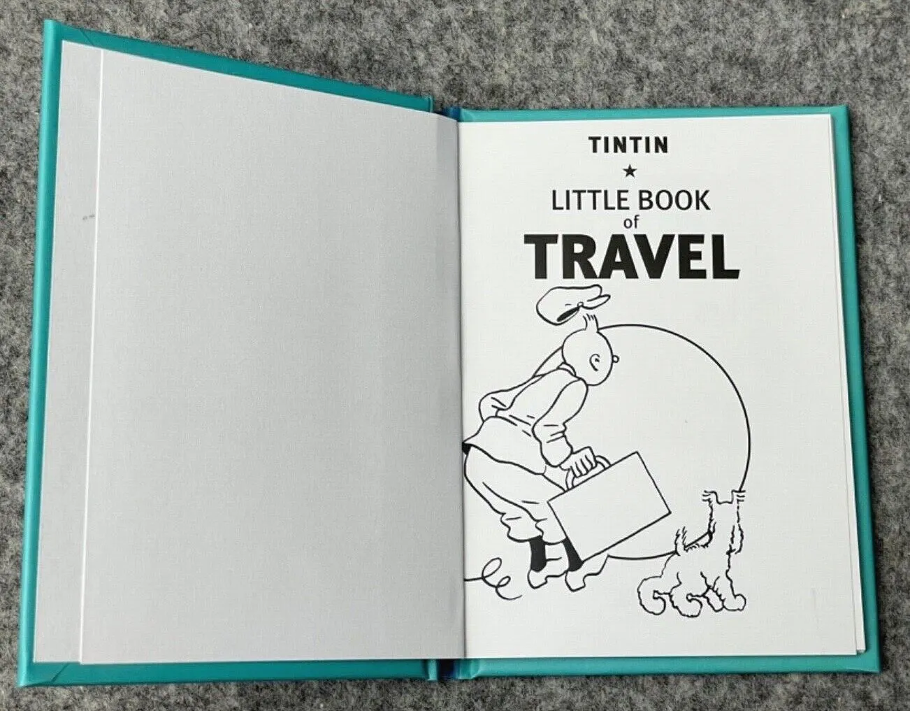 Tintin Little Book Of Travel UK Edition Hardback Moulinsart