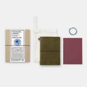 TRAVELER'S COMPANY Traveler's Notebook Leather Passport Size Olive