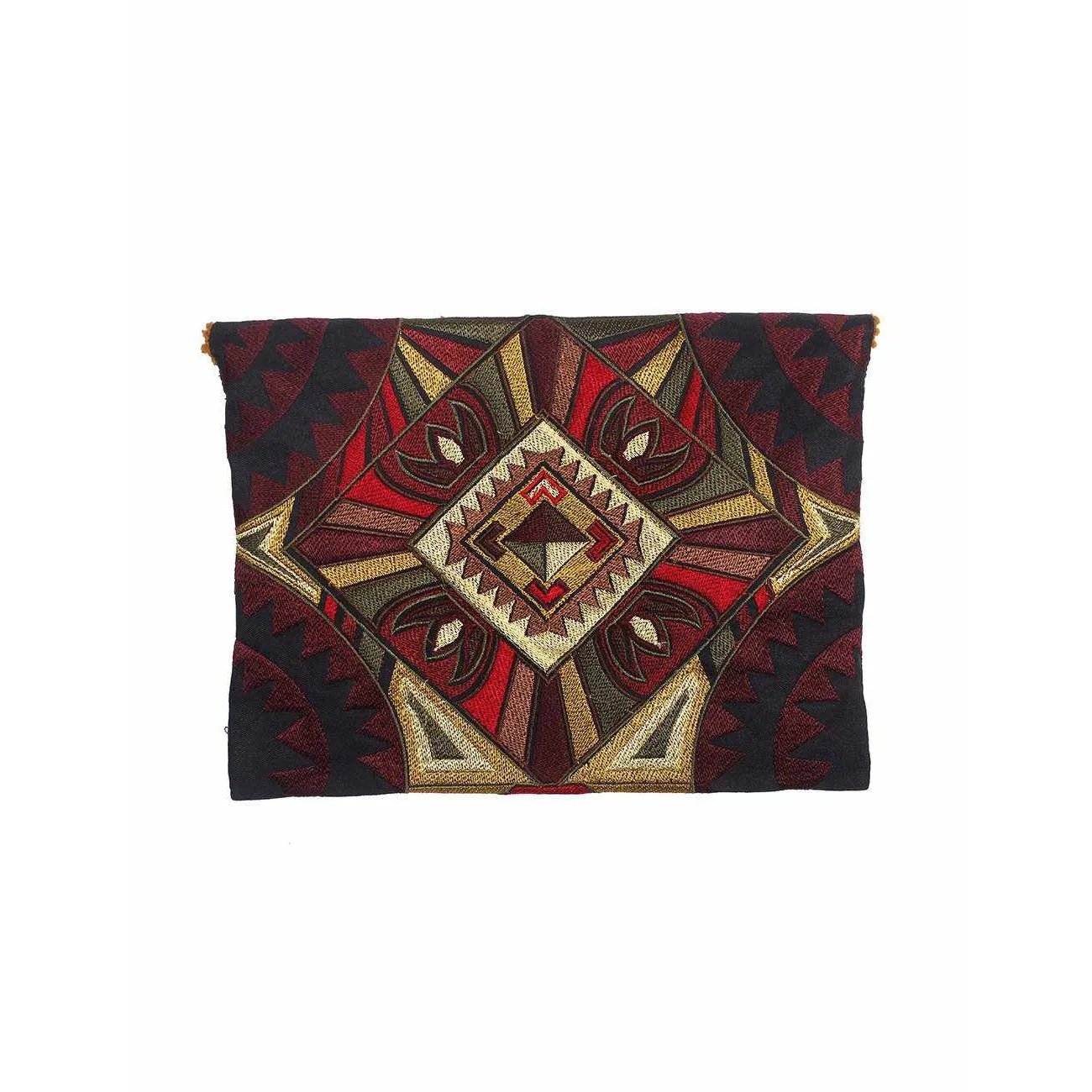 Tribal Clutch Pompom Bag- Thailand