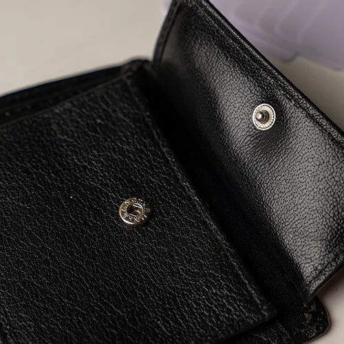 Trifold Wallet With Coin Pocket leather