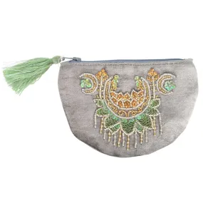 Triple Moon Beaded Coin Purse