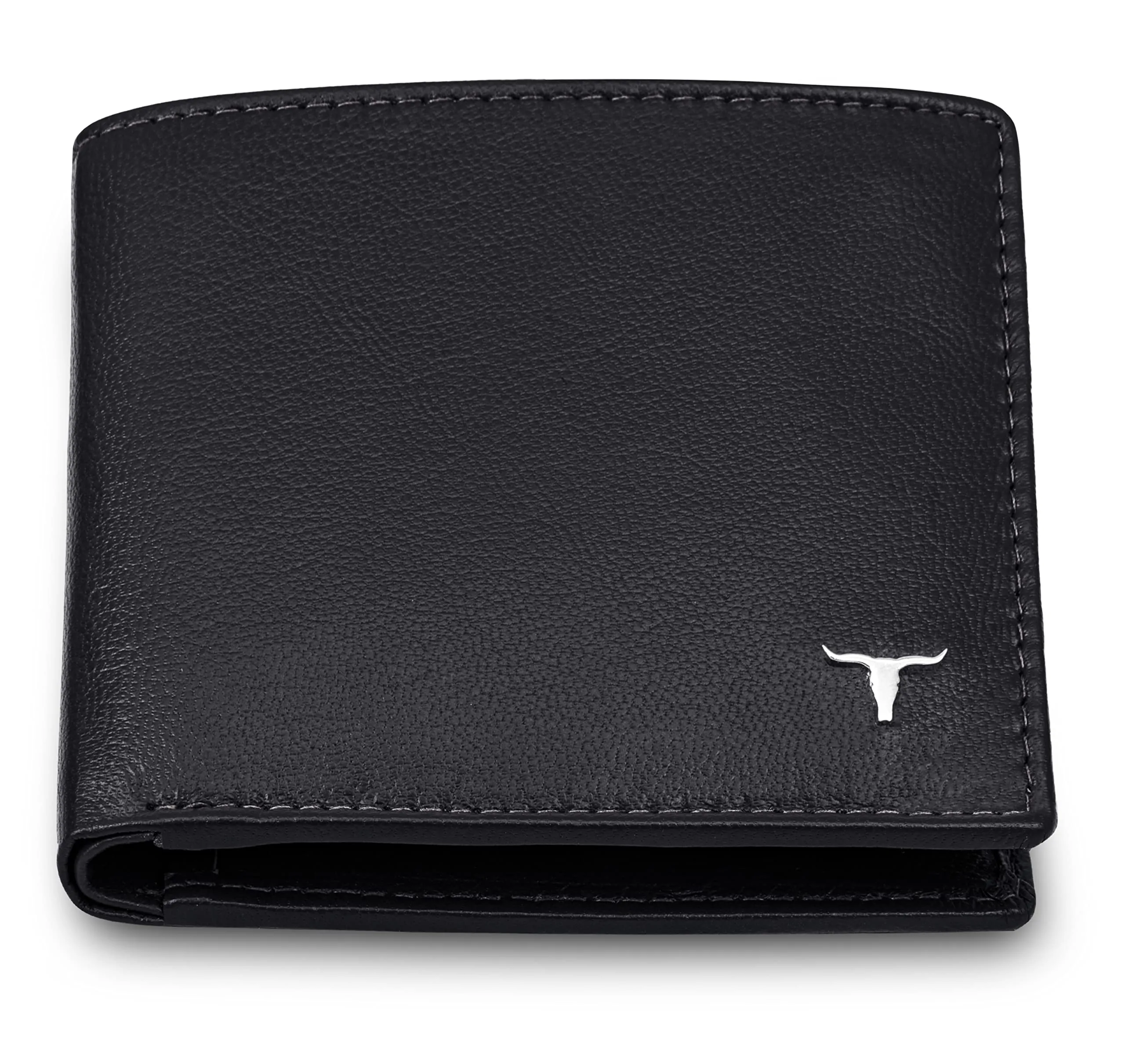 URBAN FOREST George Black Leather Wallet for Men