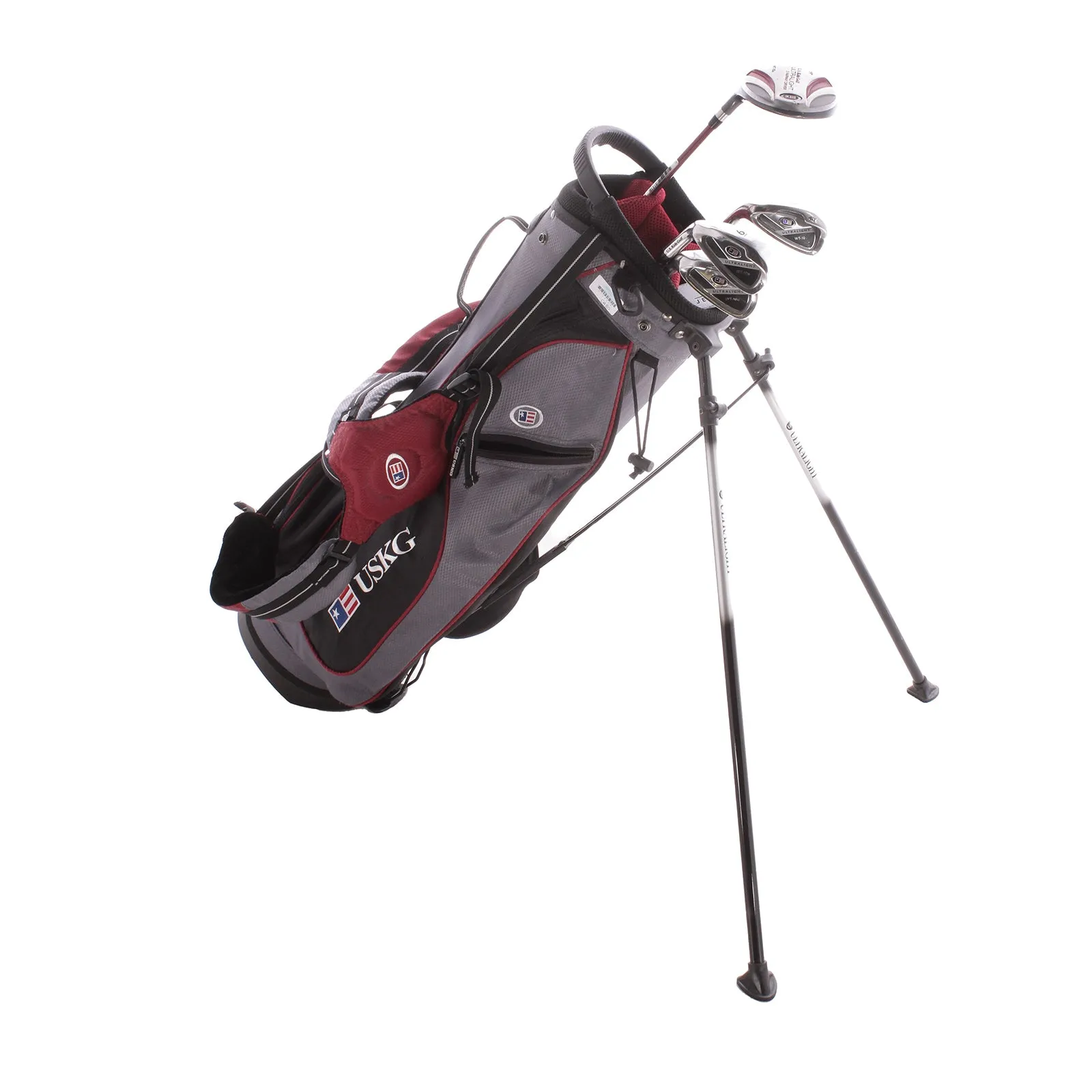 USKG Ultralite Graphite Junior Left Hand 5 Wood,Irons 6,8,pw Putter & Bag Junior - USKG