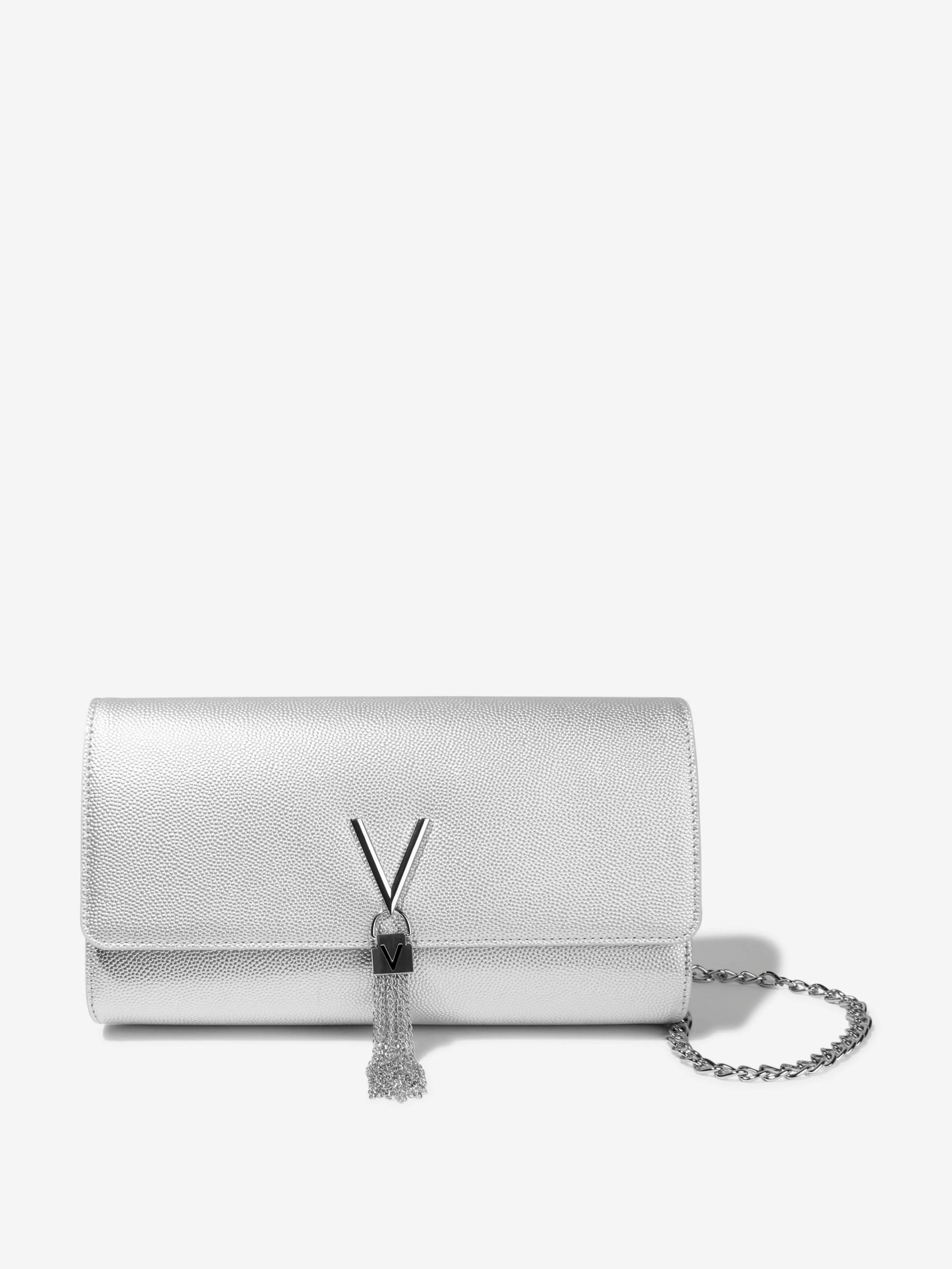 Valentino Girls Divina Pochette Bag in Silver