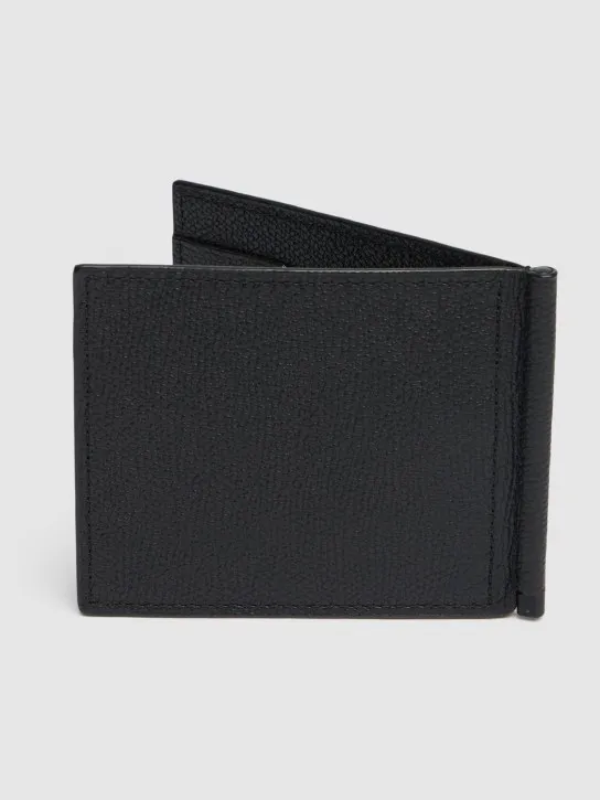 Valextra   Leather money clip wallet 