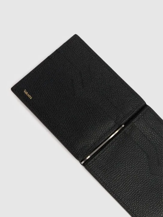 Valextra   Leather money clip wallet 