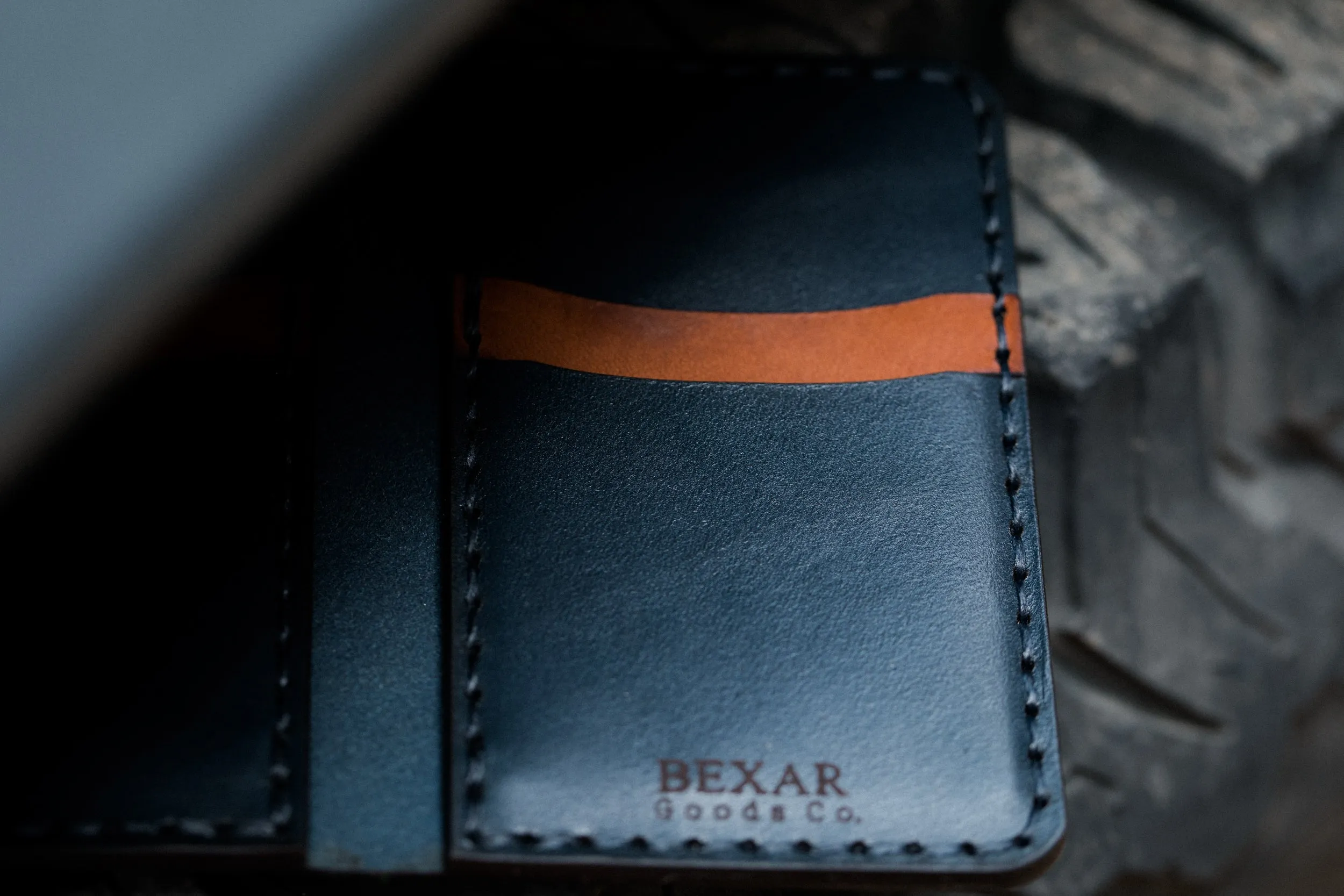 Vertical Card Wallet // Driftwood