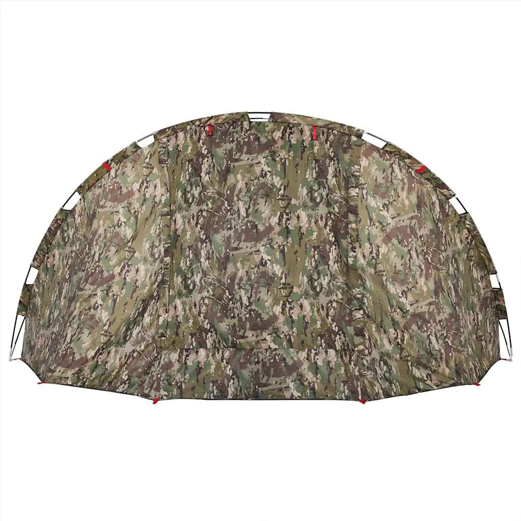 vidaXL Fishing Tent 4-Person Camouflage Waterproof