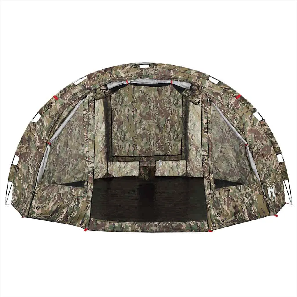 vidaXL Fishing Tent 4-Person Camouflage Waterproof