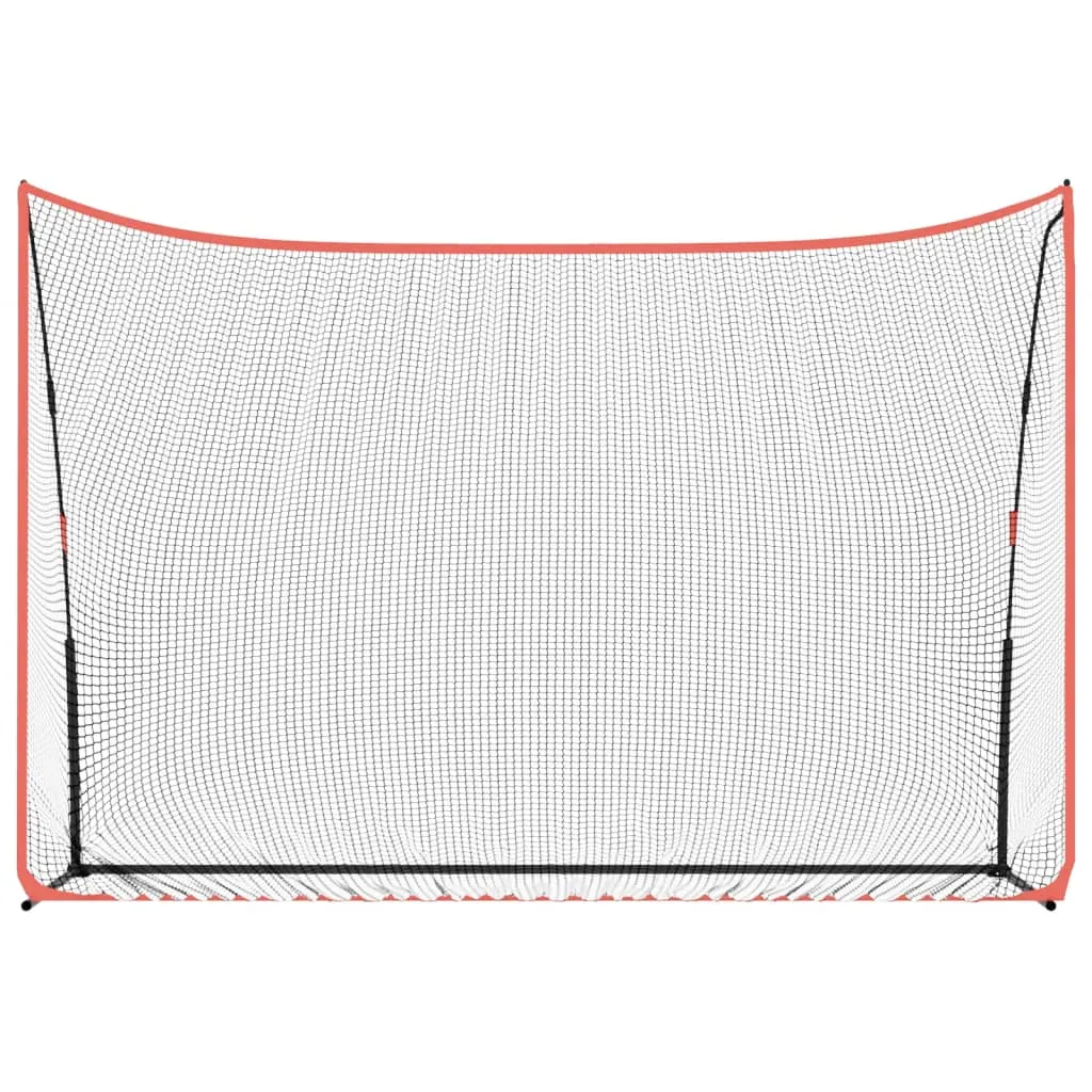 vidaXL Golf Practice Net Black and Red 305x91x213 cm Polyester