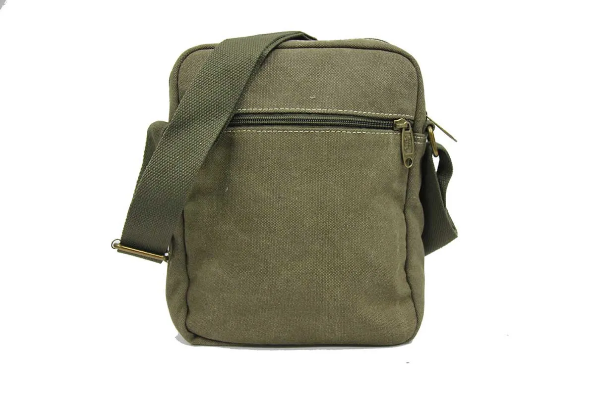 Vintage Canvas Sling Bag Messenger Bag for Tablet