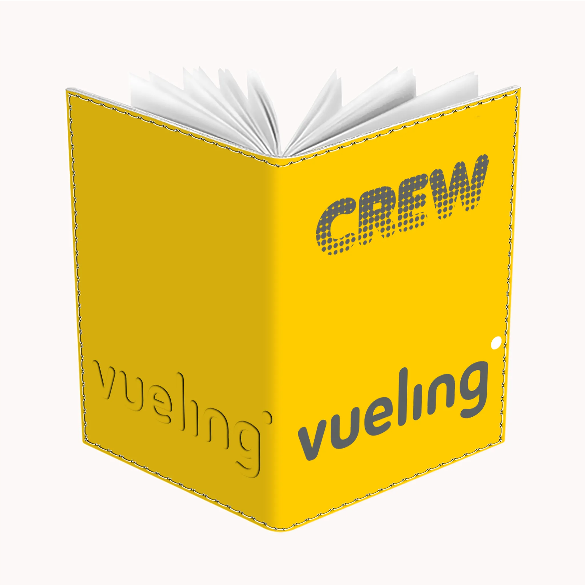 Vueling Logo Yellow Passport Cover