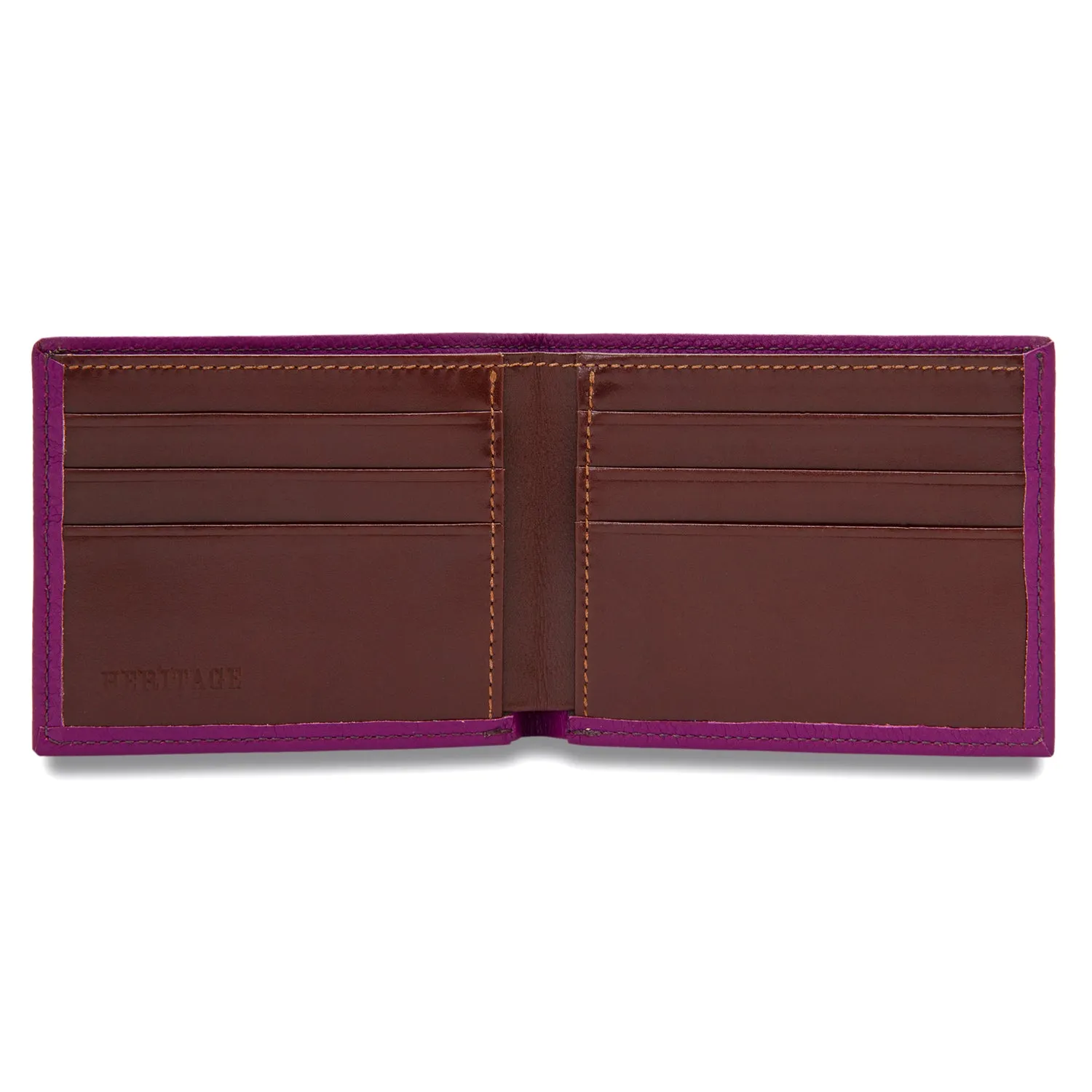 Wallet in Purple Calfskin