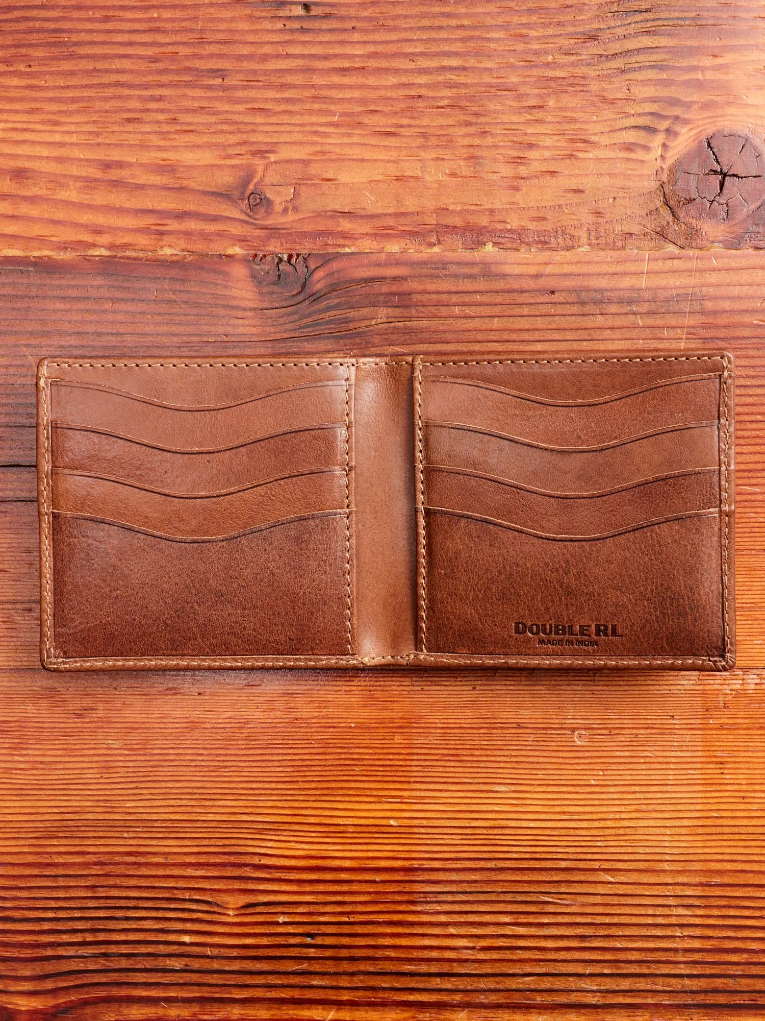 Western Bifold Wallet in Dark Brown