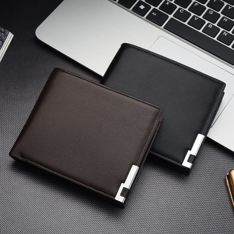 Wholesale men's wallets men's business Money Wallet Business Card Case