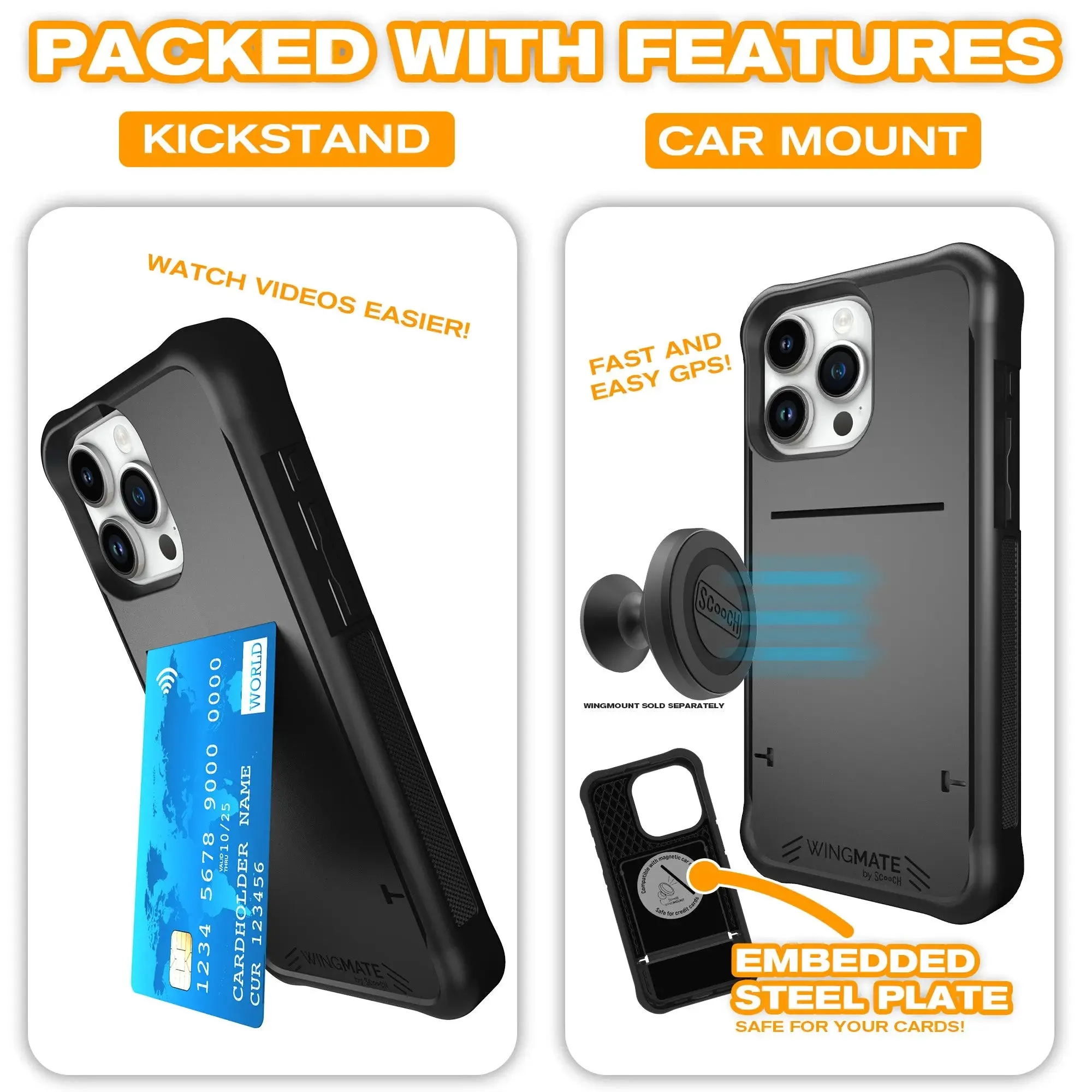 Wingmate Defender Bundle for iPhone 15 Pro Max