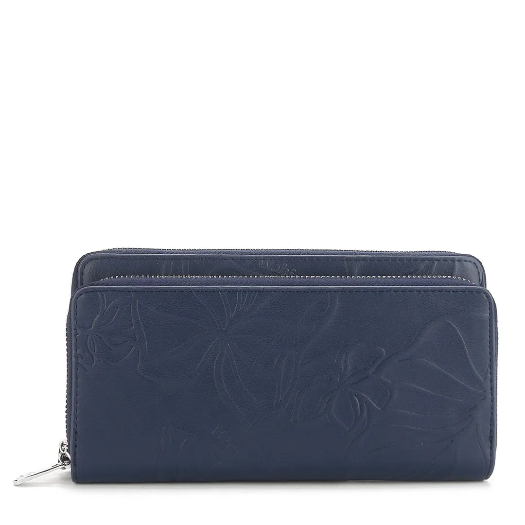 Wristlet Allison Kalo Embossed Navy