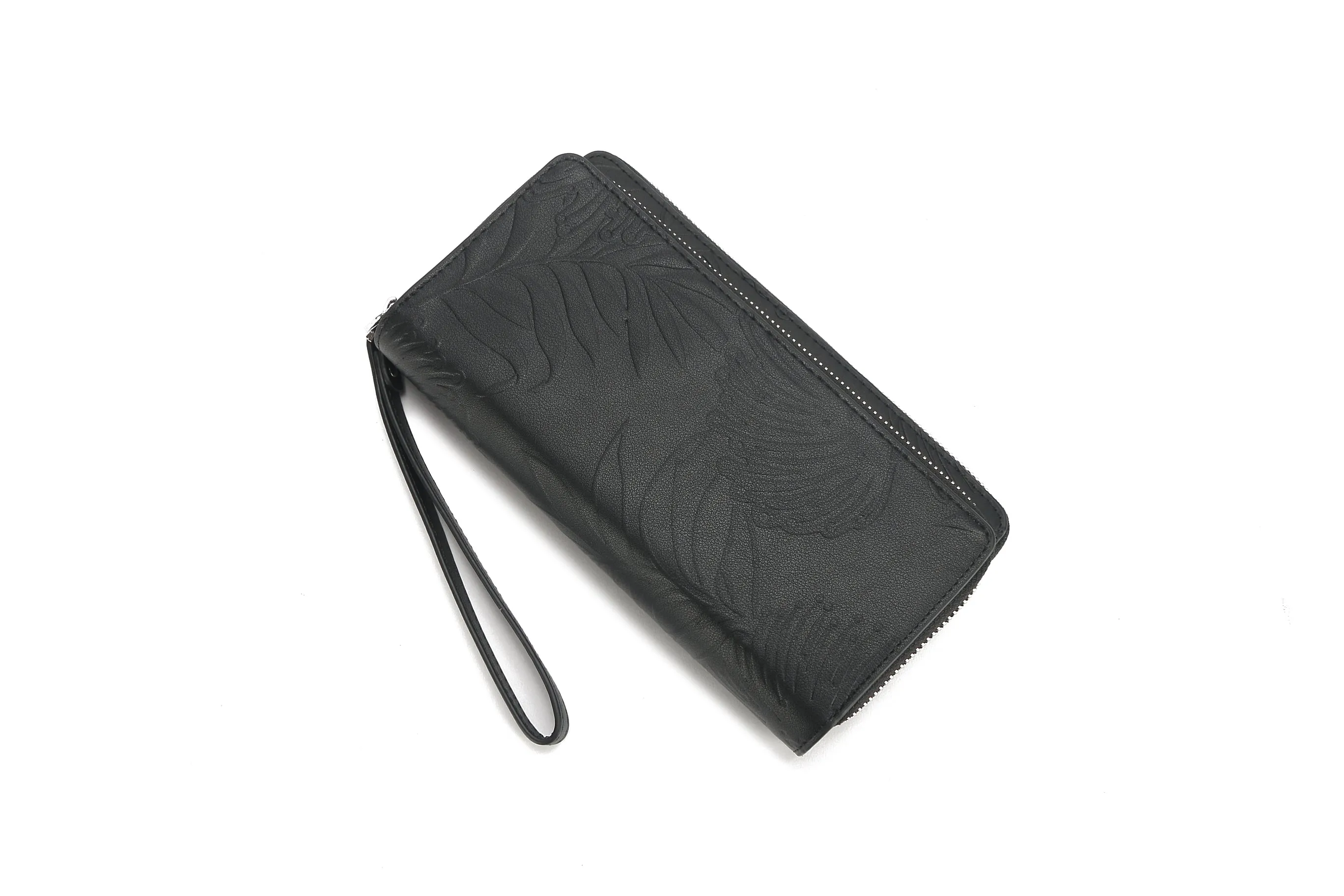 Wristlet Allison Lehua Embossed Black