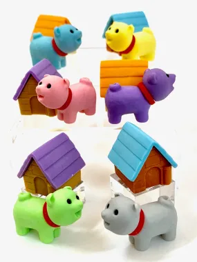 X 380291 IWAKO DOG HOUSE ERASERS-DISCONTINUED