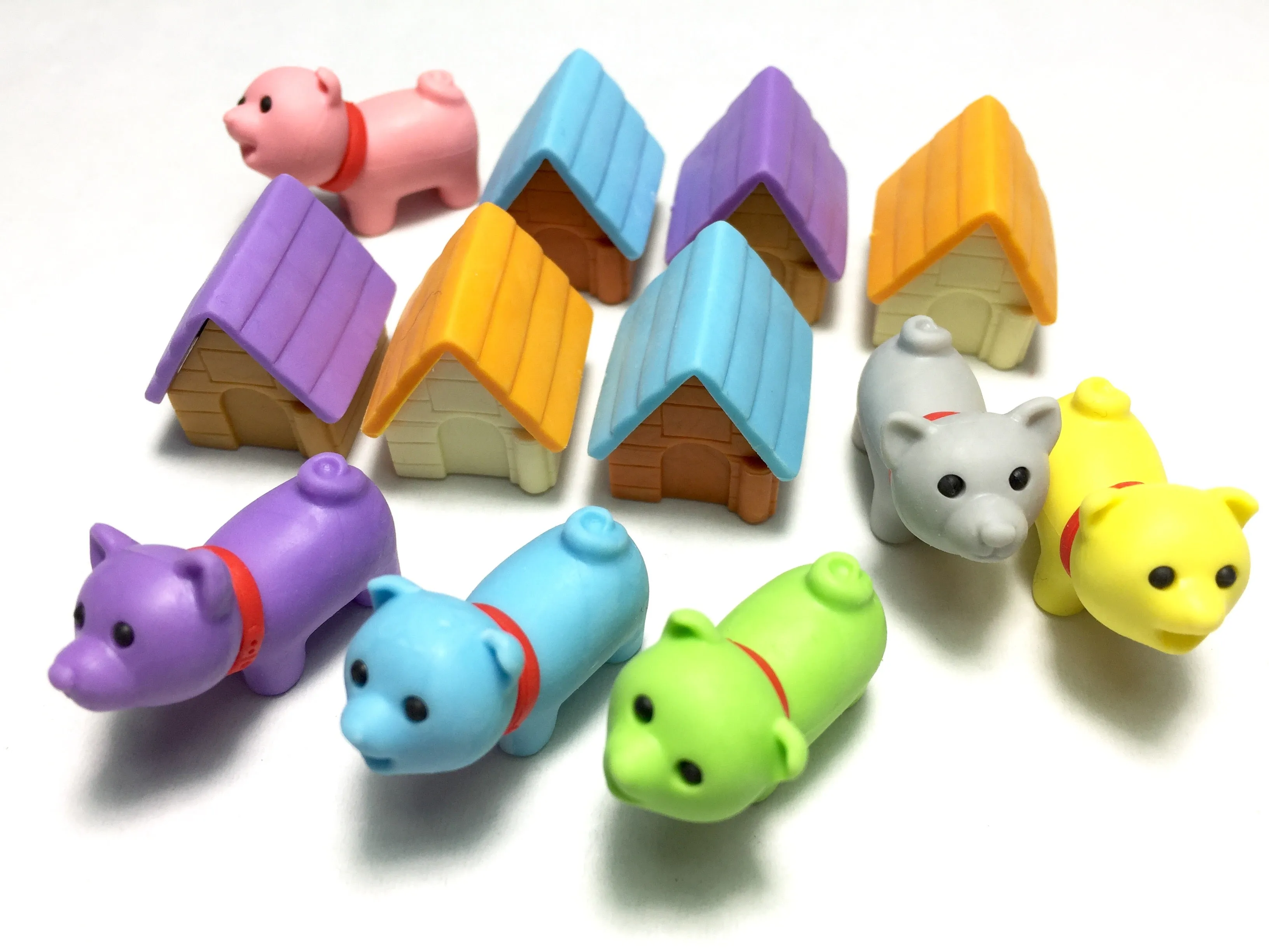 X 380291 IWAKO DOG HOUSE ERASERS-DISCONTINUED