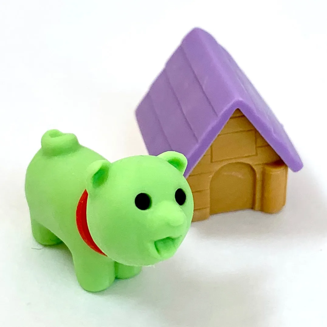 X 380291 IWAKO DOG HOUSE ERASERS-DISCONTINUED